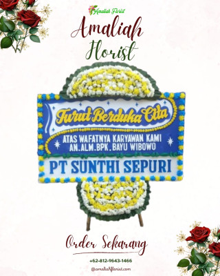 Papan Bunga Duka di Wonodadi