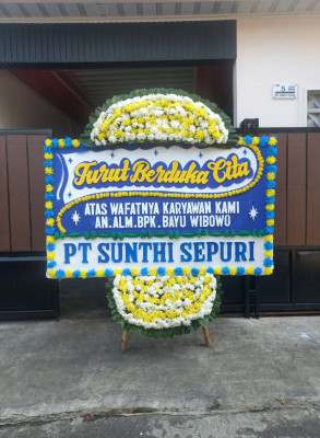 Papan Bunga Duka di Wonodadi